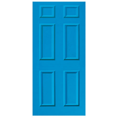 Mid Blue Dementia Friendly Door Decal with Letterbox & Knocker (Minimum Order 2)