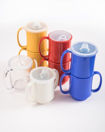 24 Single handled mugs - Red