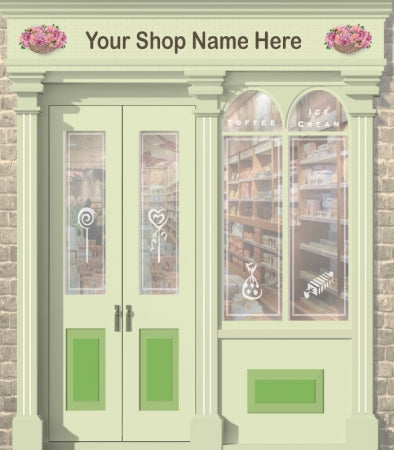Sweet Shop or Newsagent Personalised Wallpaper Mural