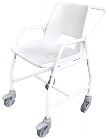 Hythe Mobile Shower Chair with Castors - Fixed Height - 4 Brakes