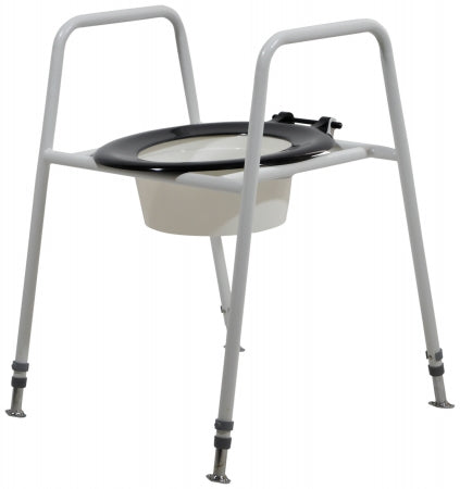 Solo Skandia Raised Toilet Seat and Frame - Free Standing