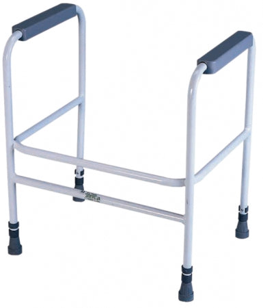 Ashford Height Adjustable Toilet Frame - Free Standing - White