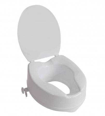 The Viscount Raised Toilet Seat - 6" 150mm With Lid